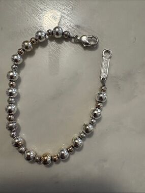 Napier Silver Beaded Bracelet with Lobster Clasp
